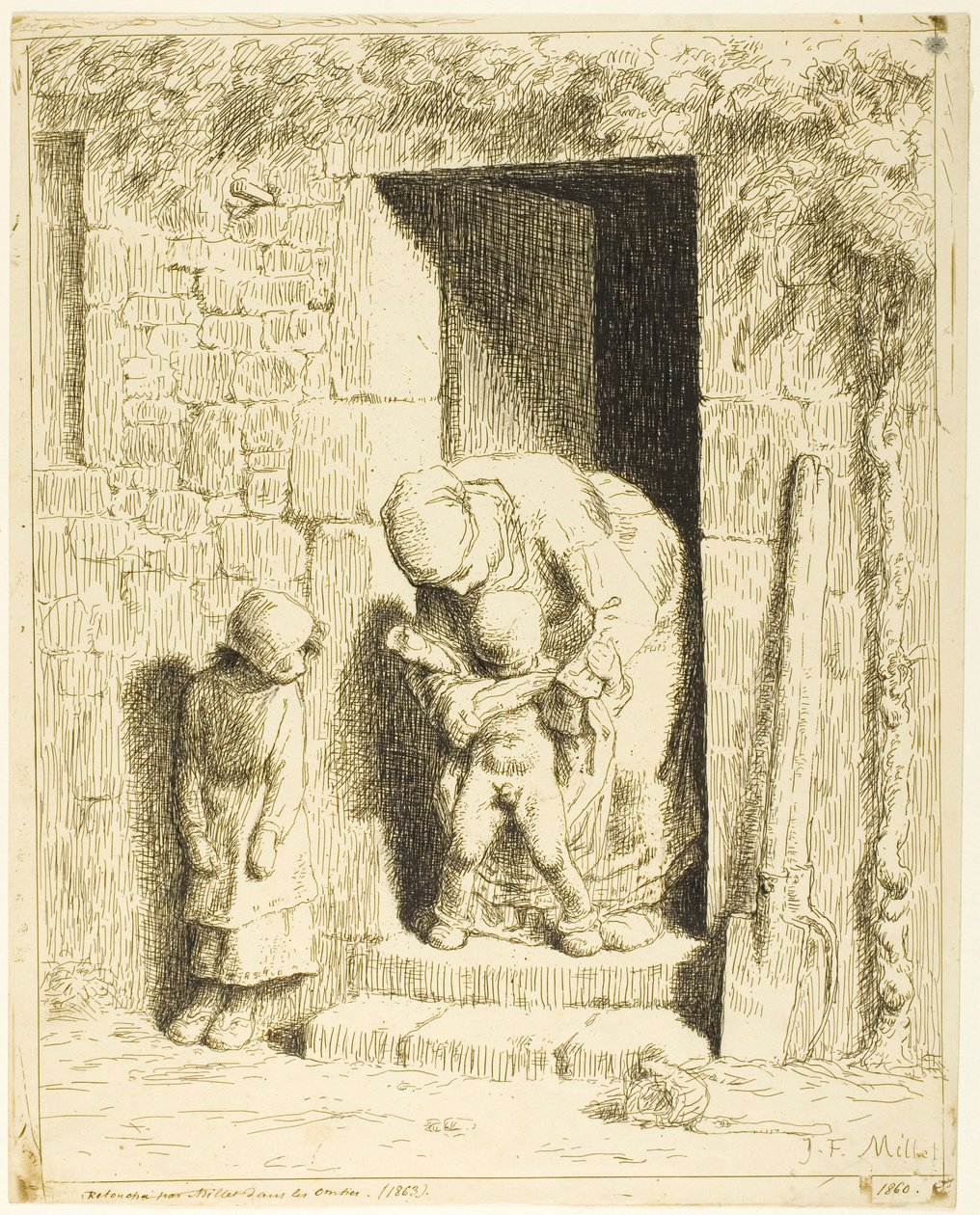 Anne Önlemleri by Jean Francois Millet
