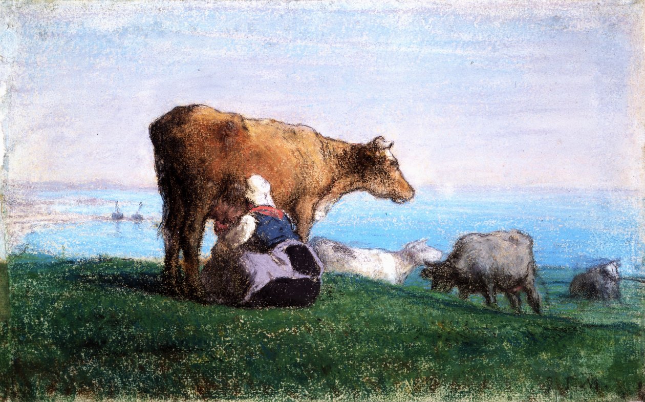 Sütçü Kız by Jean Francois Millet