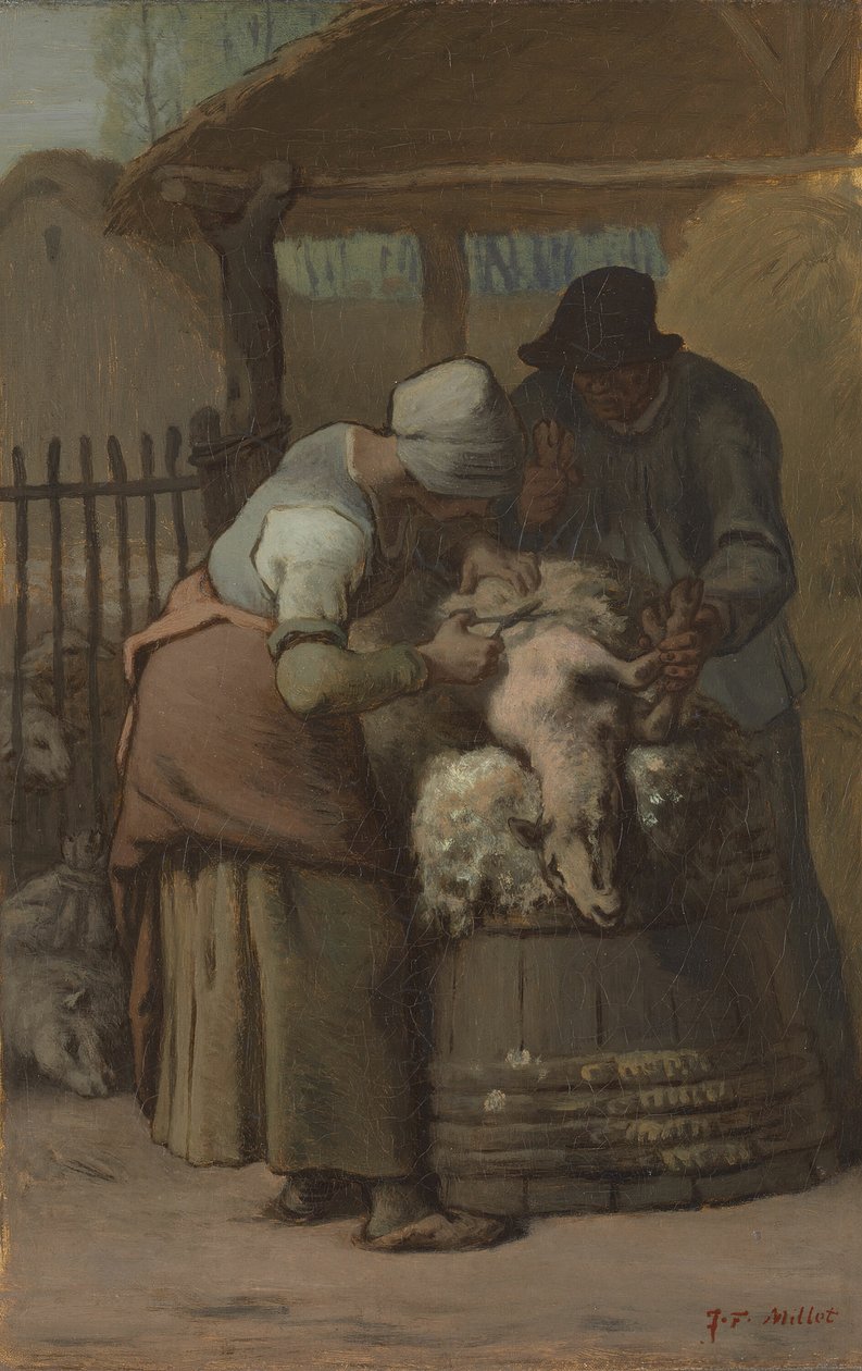 Sheepshearers, 185761. by Jean Francois Millet