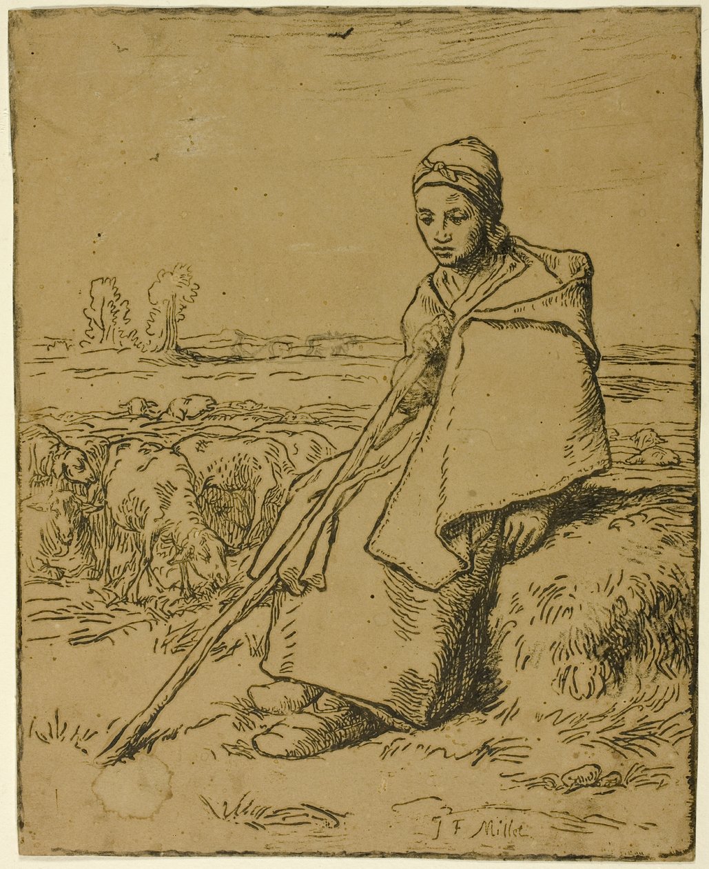 Çoban by Jean Francois Millet