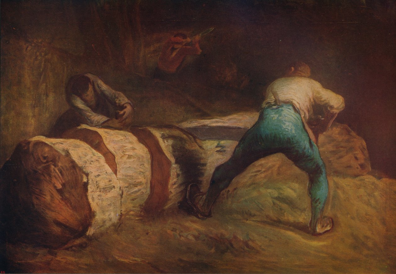 The Wood-Sawyers, 1850-1852, c1915 by Jean Francois Millet
