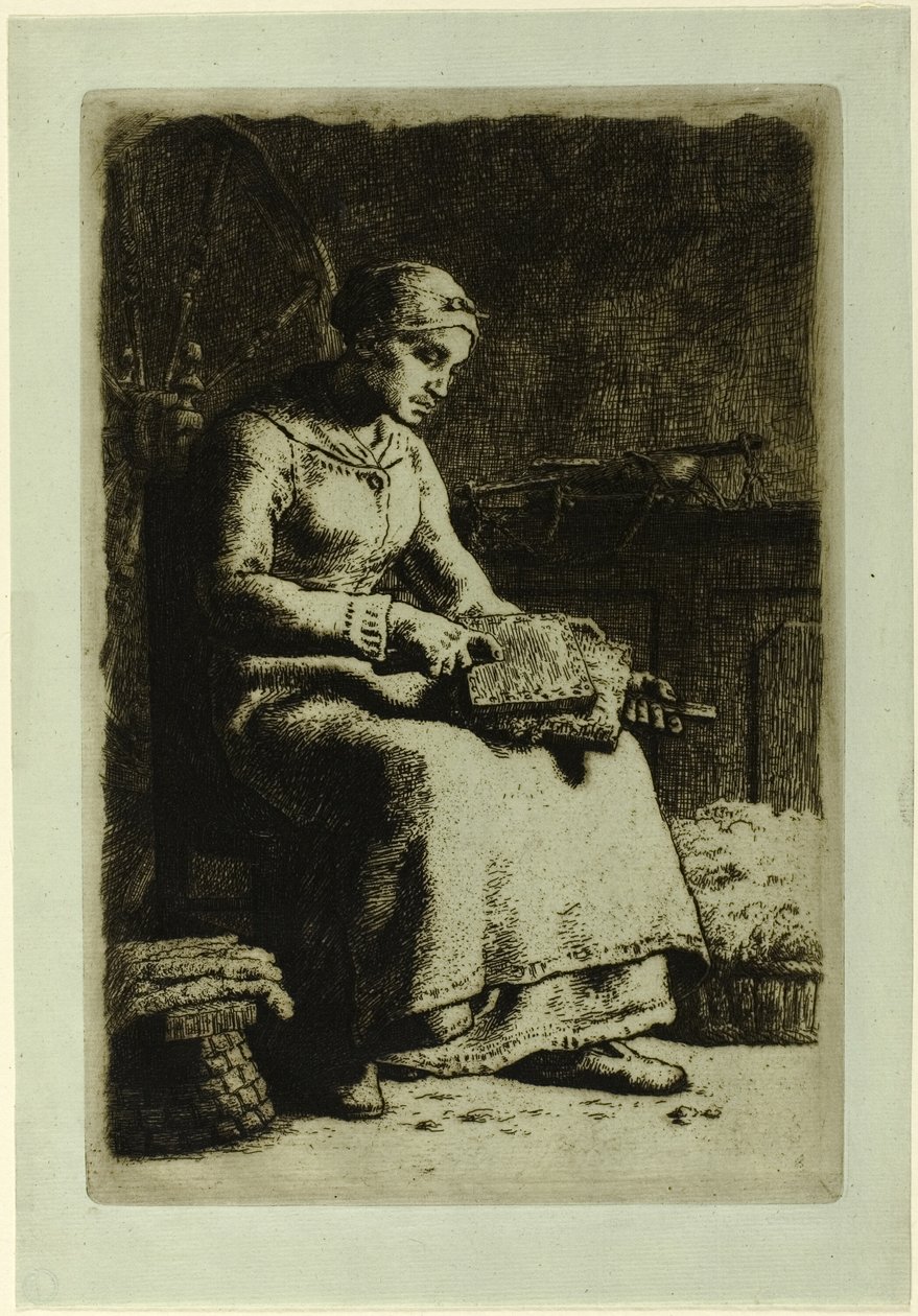Yün Tarak by Jean Francois Millet