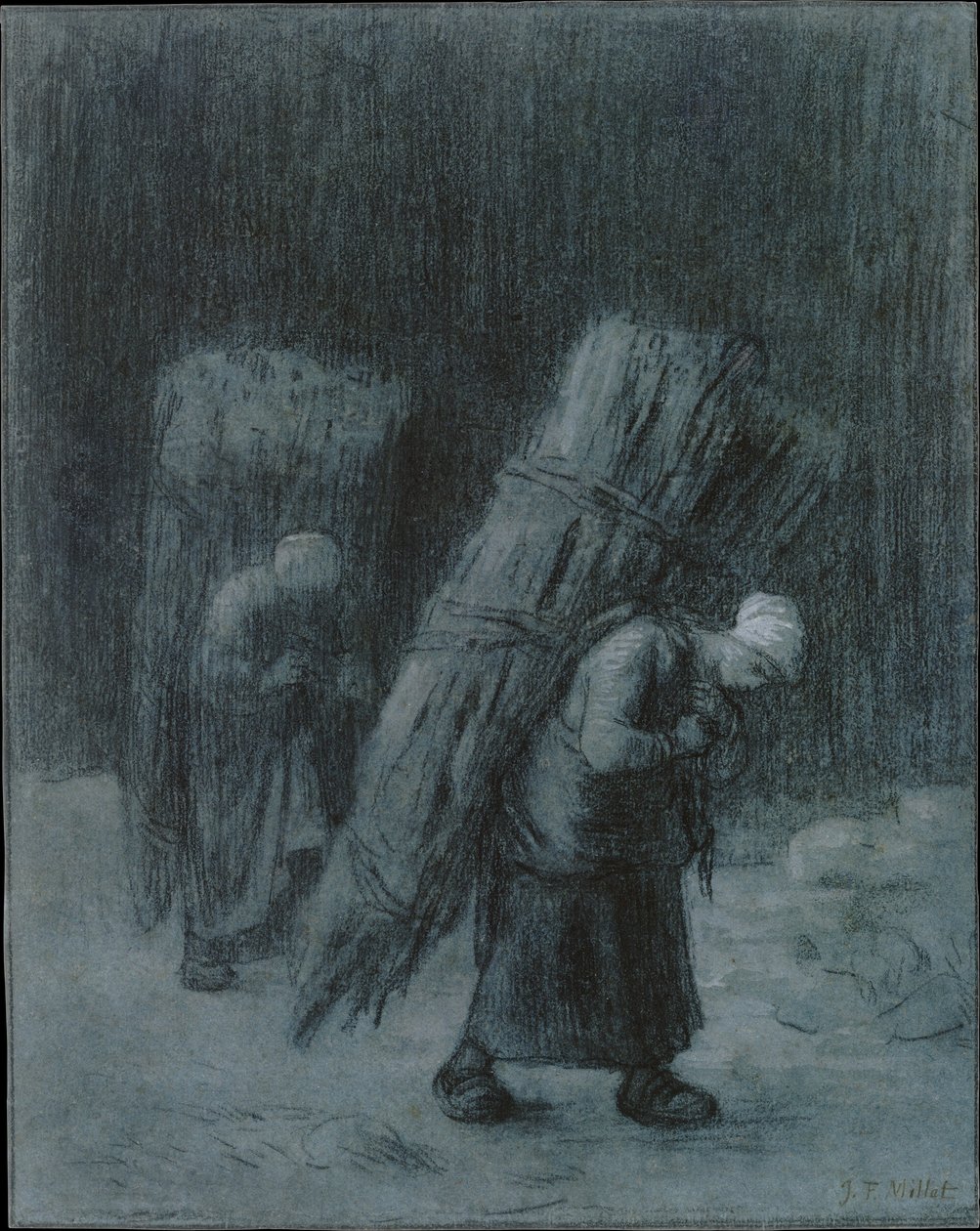 Dal Taşıyan Kadınlar, yakl. 1858. by Jean Francois Millet
