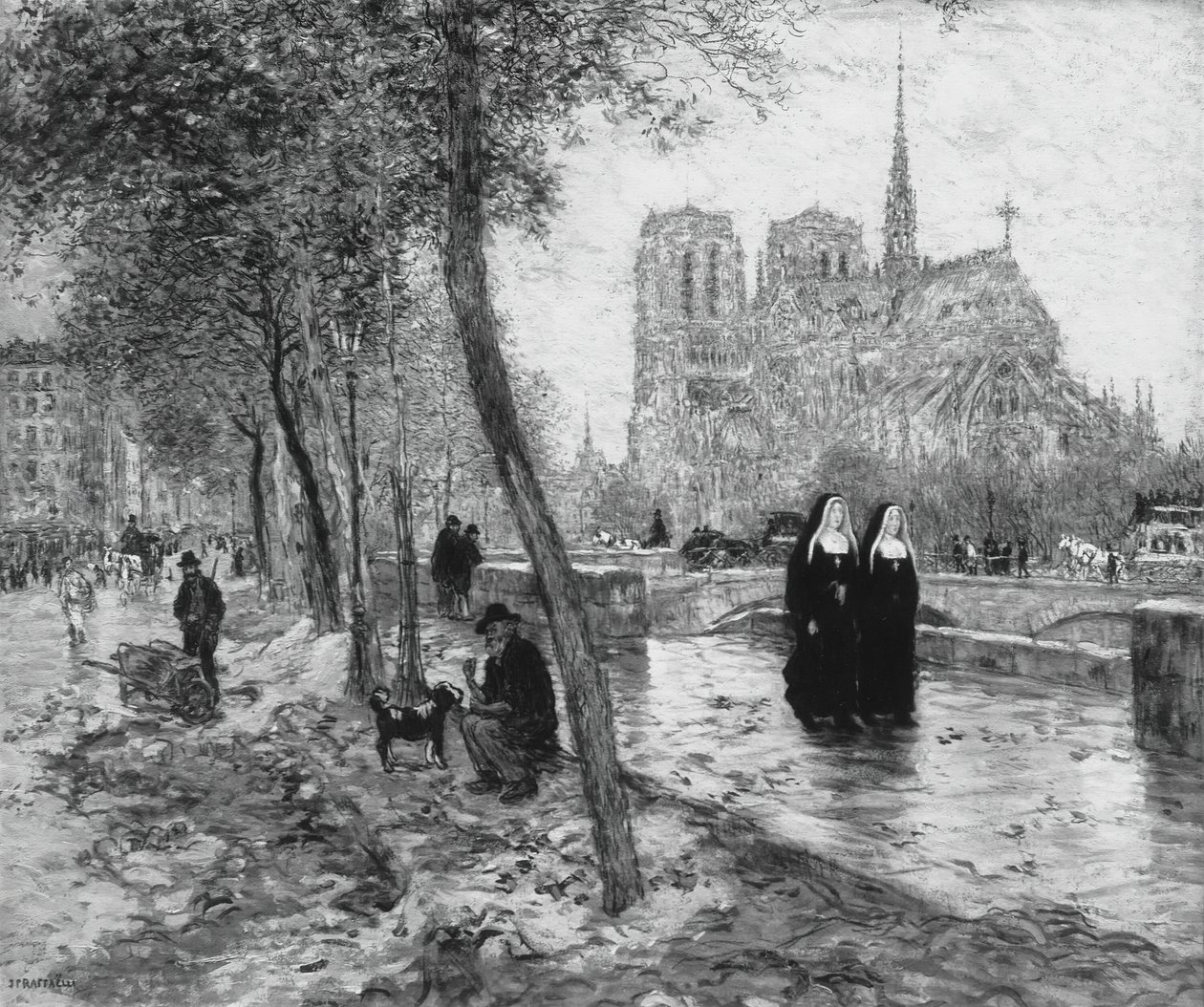Paris Our Lady, 189095. by Jean Francois Raffaelli