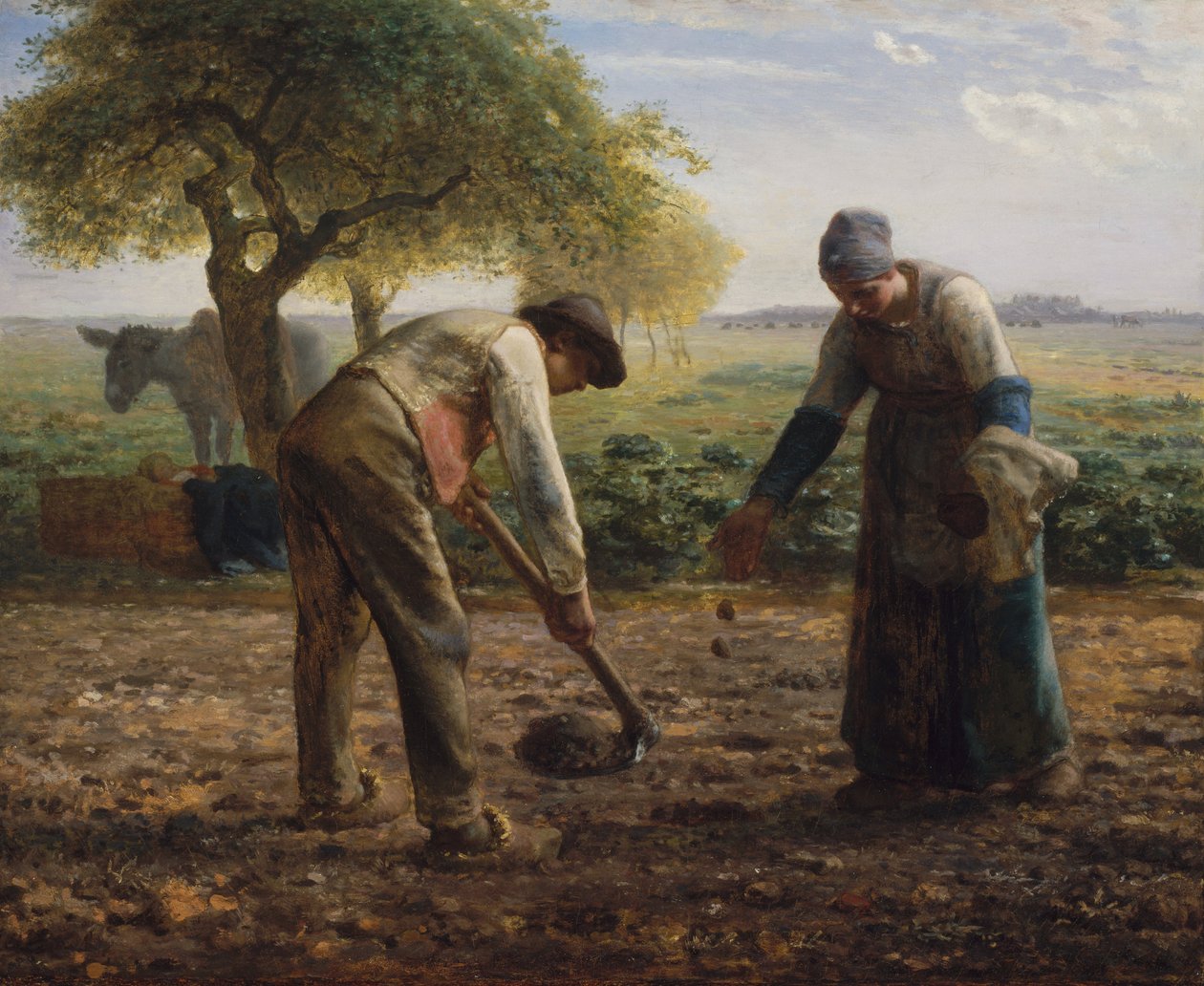 Patates Yetiştiricilerinin by Jean Francois Millet