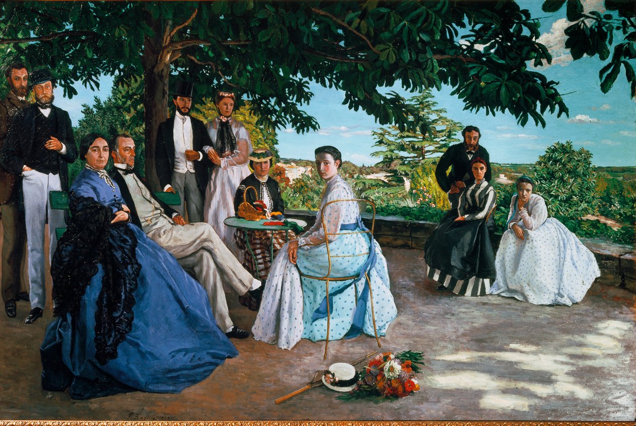 aile birleşimi by Jean Frederic Bazille