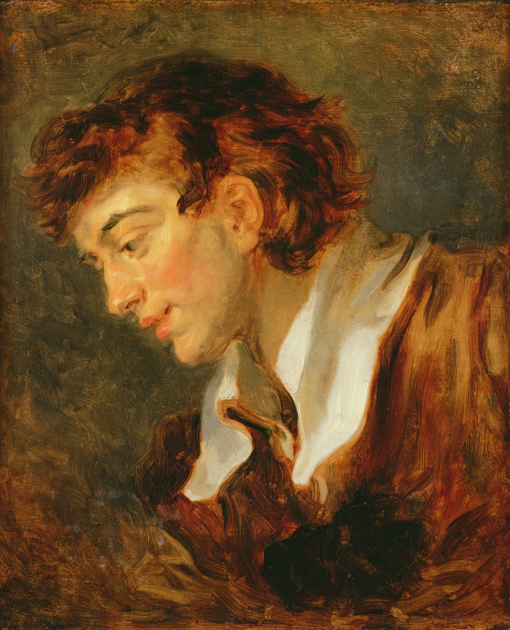 Genç Bir Adamın Başı by Jean Honore Fragonard
