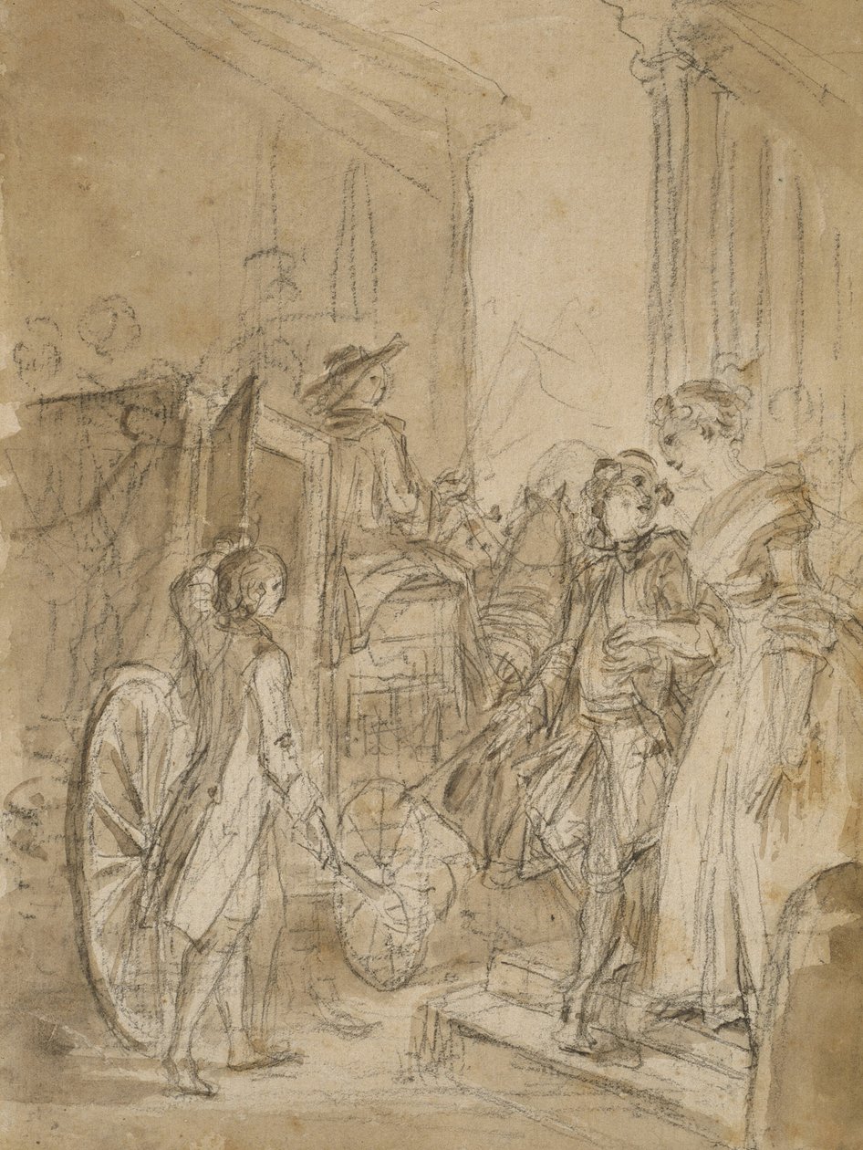 Koçun Ayrılışı by Jean Honore Fragonard