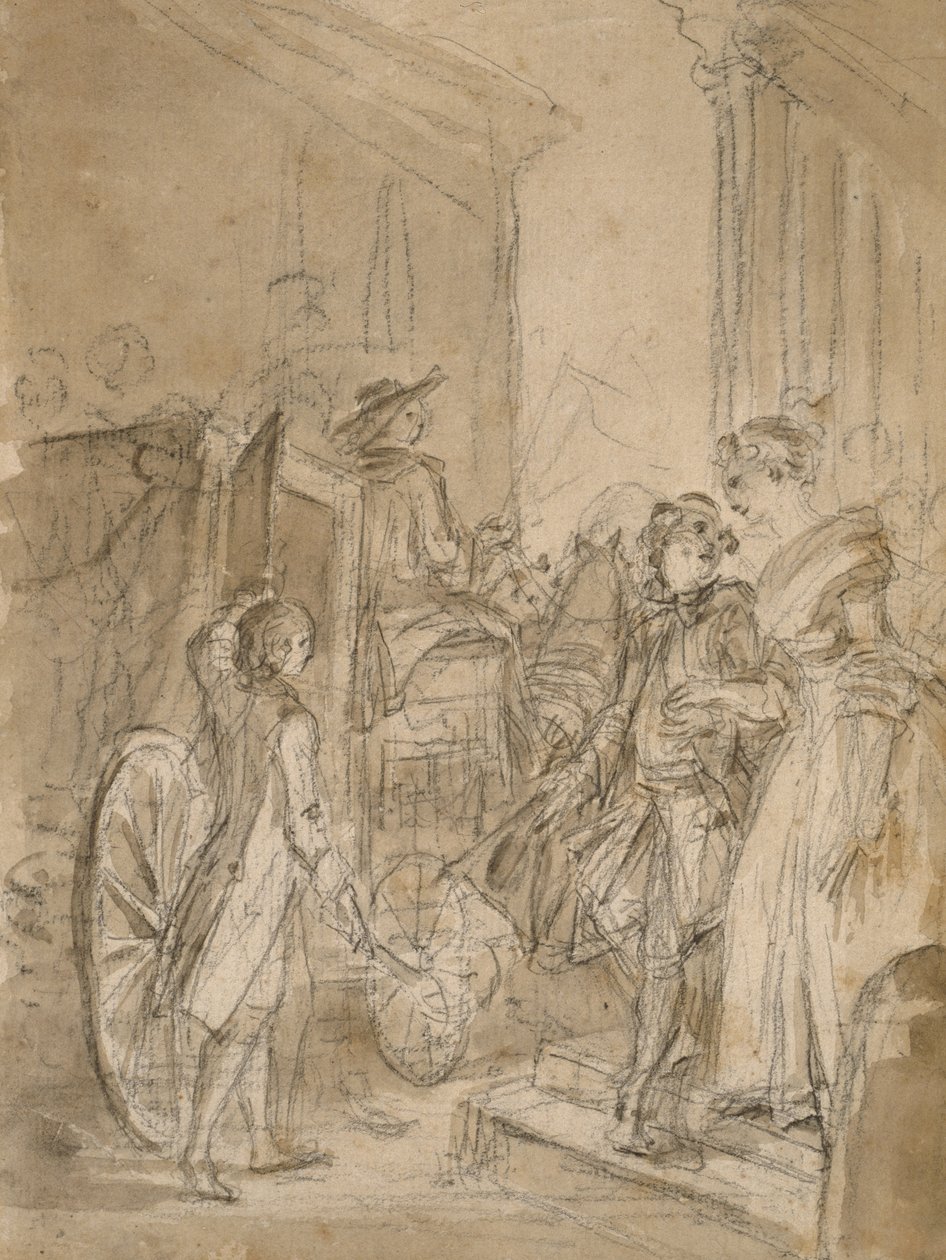 Koçun Ayrılışı, c.1780-89 by Jean Honore Fragonard