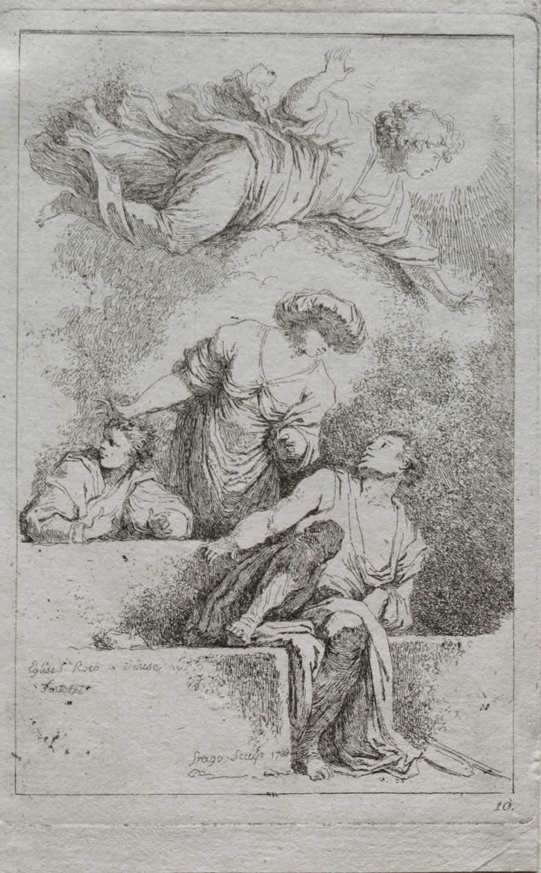 Mezardaki Öğrenciler by Jean Honore Fragonard