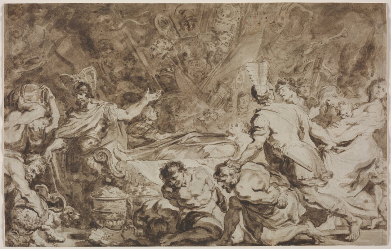 Decius Muş'un Cenazesi by Jean Honore Fragonard