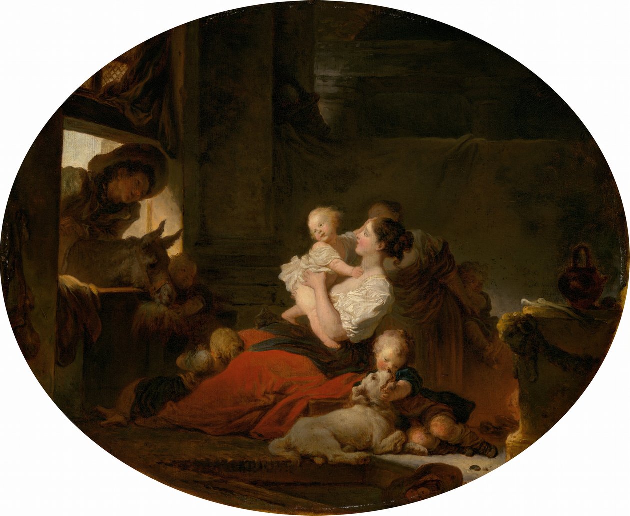 Mutlu Aile, c. 1775. by Jean Honore Fragonard