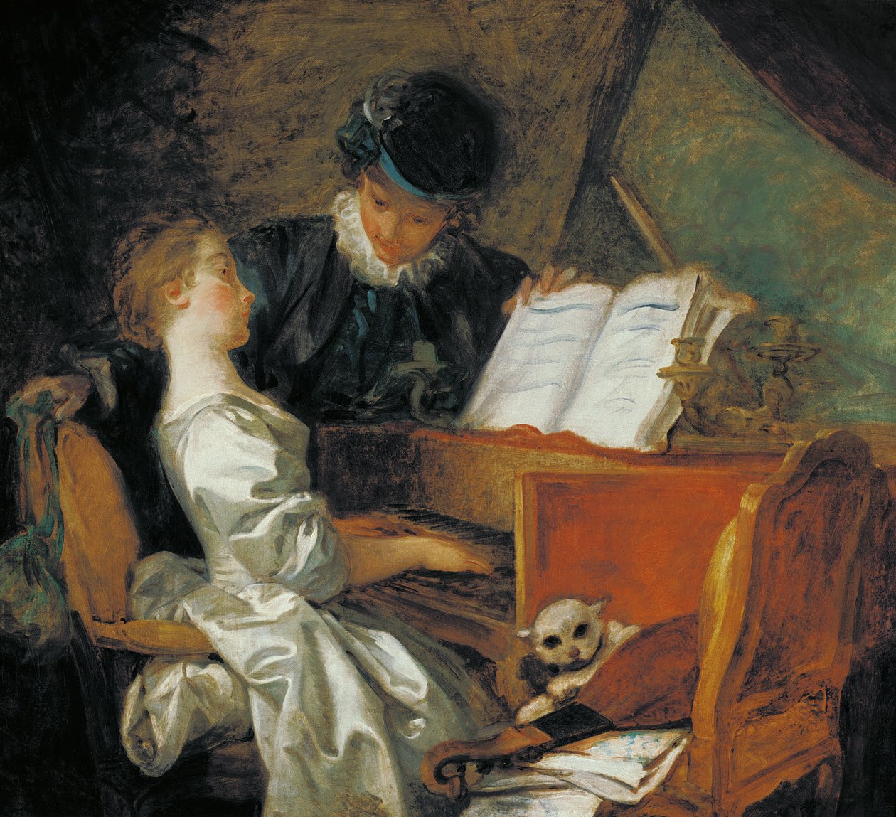 Müzik Dersi by Jean Honore Fragonard