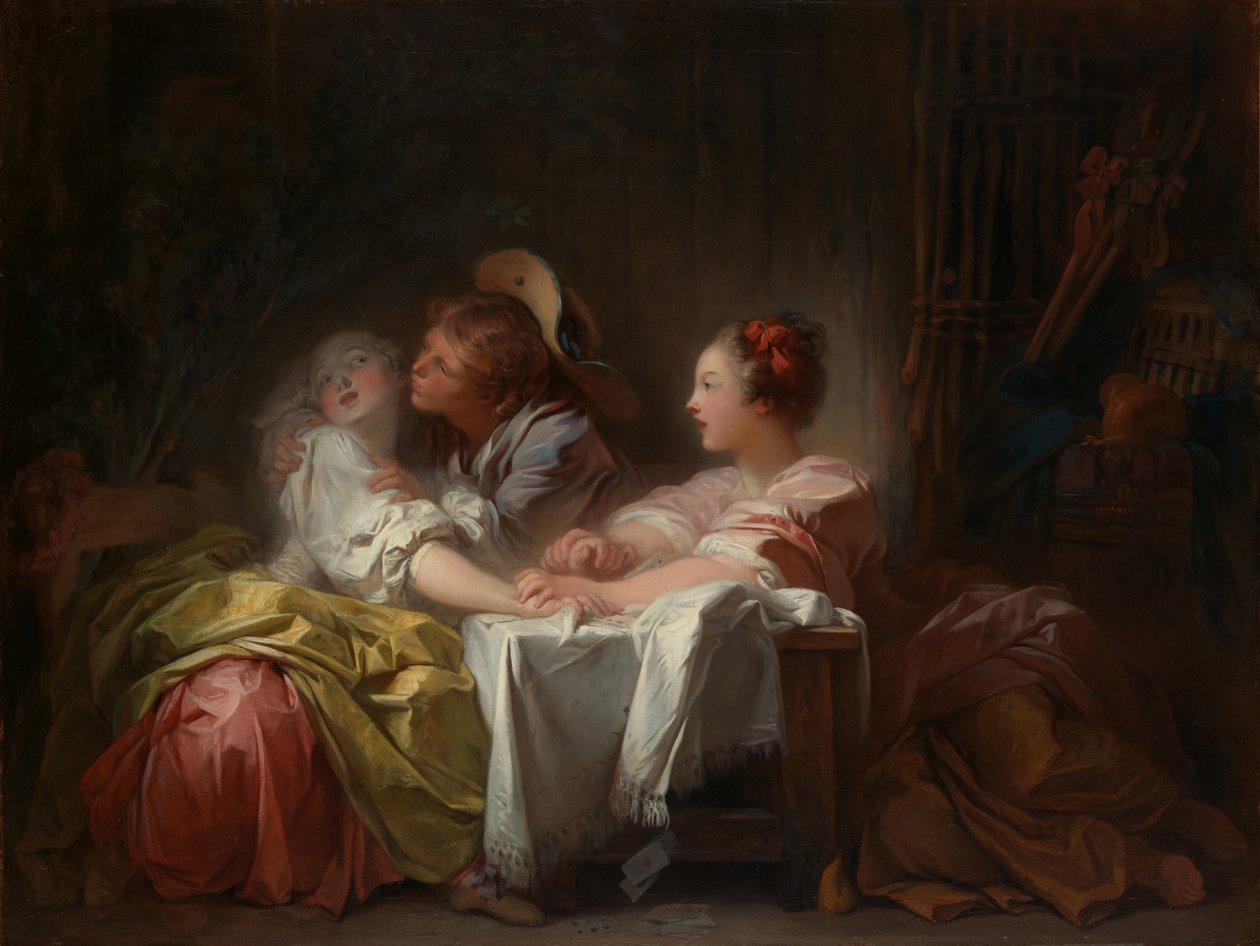 Çalınan Öpücük, ca. 1760. by Jean Honore Fragonard