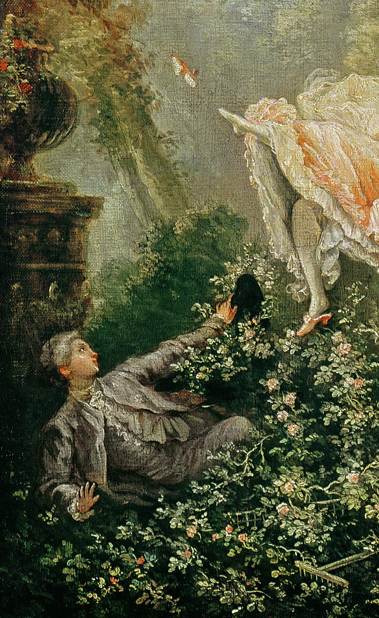 The Swing  (detail of 156532) by Jean Honore Fragonard