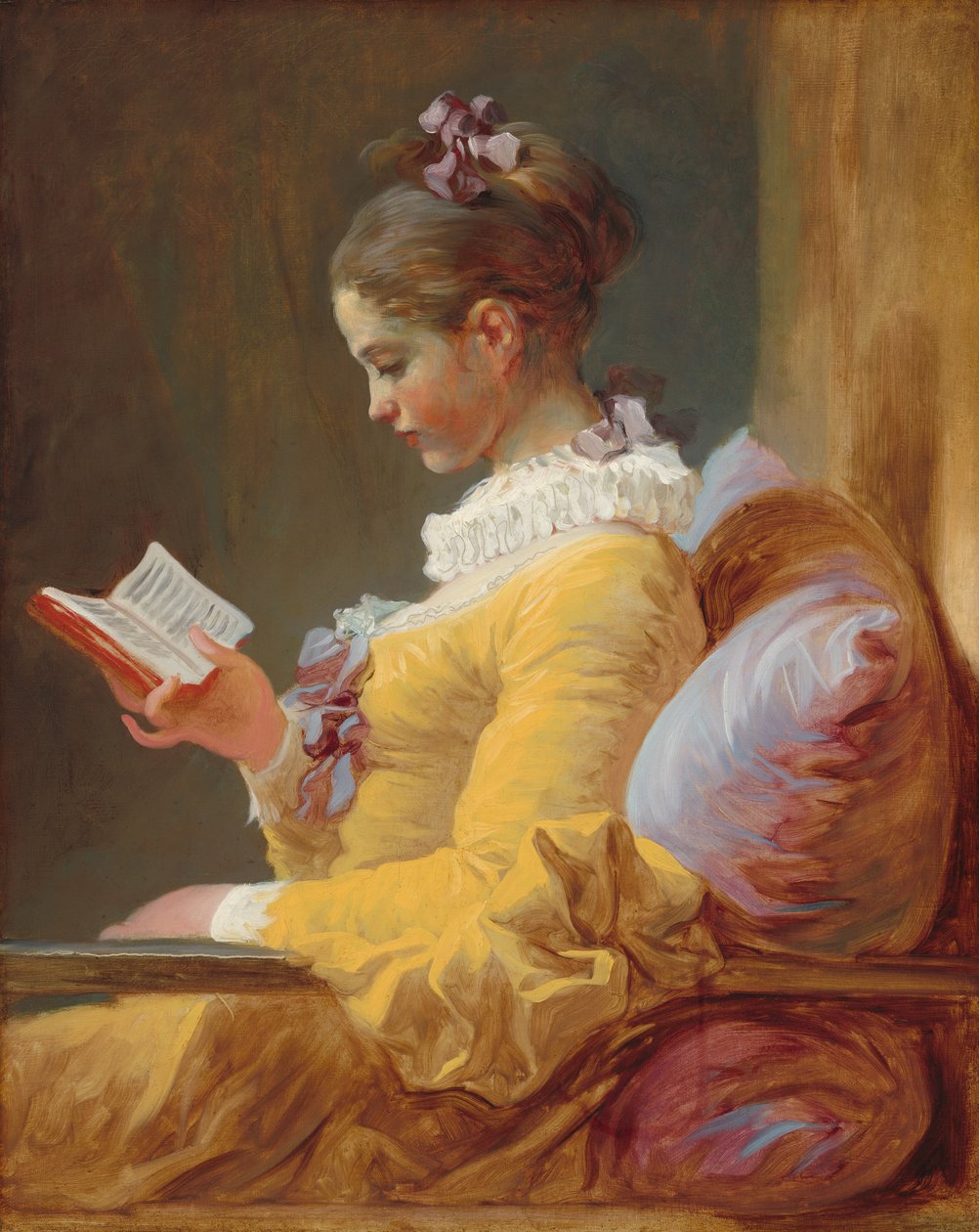 Genç Kız Okuma, c. 1769. by Jean Honore Fragonard