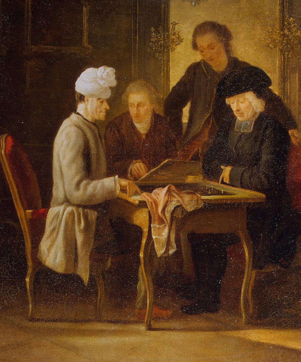 Satrançta Voltaire by Jean Huber