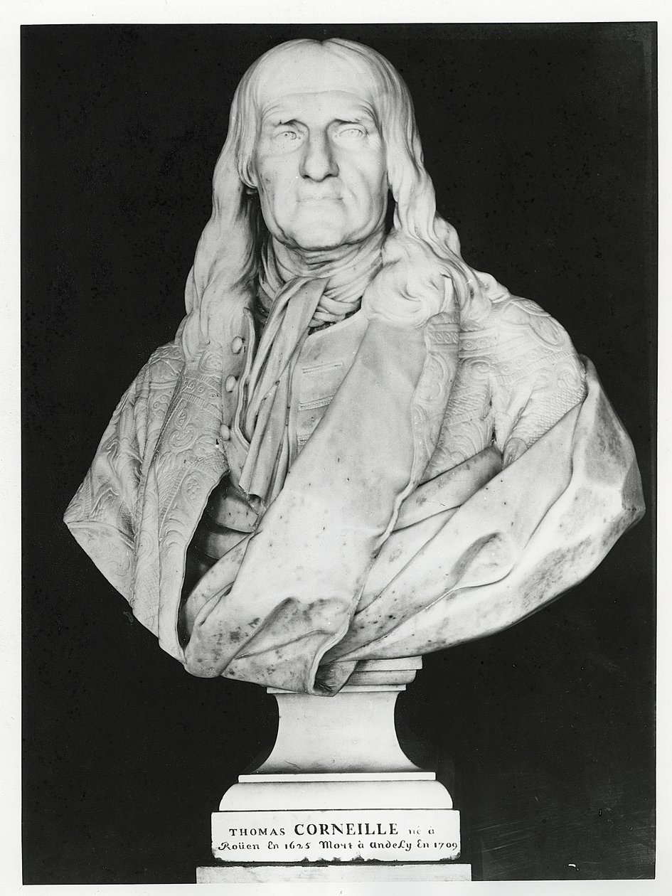 Thomas Corneille (mermer) by Jean Jacques Caffieri