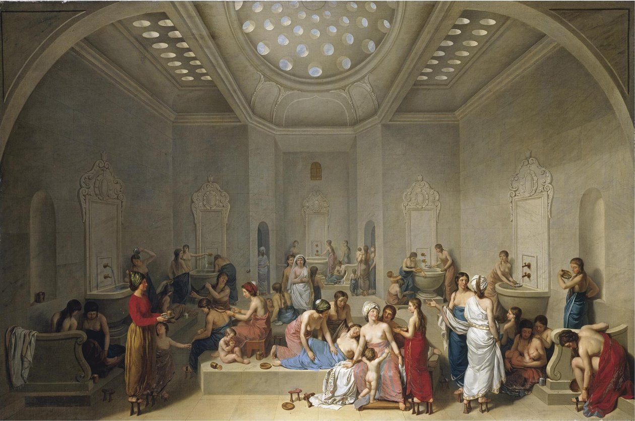 Türk Hamamı Hamamı, 1785 by Jean Jacques Francois Le Barbier
