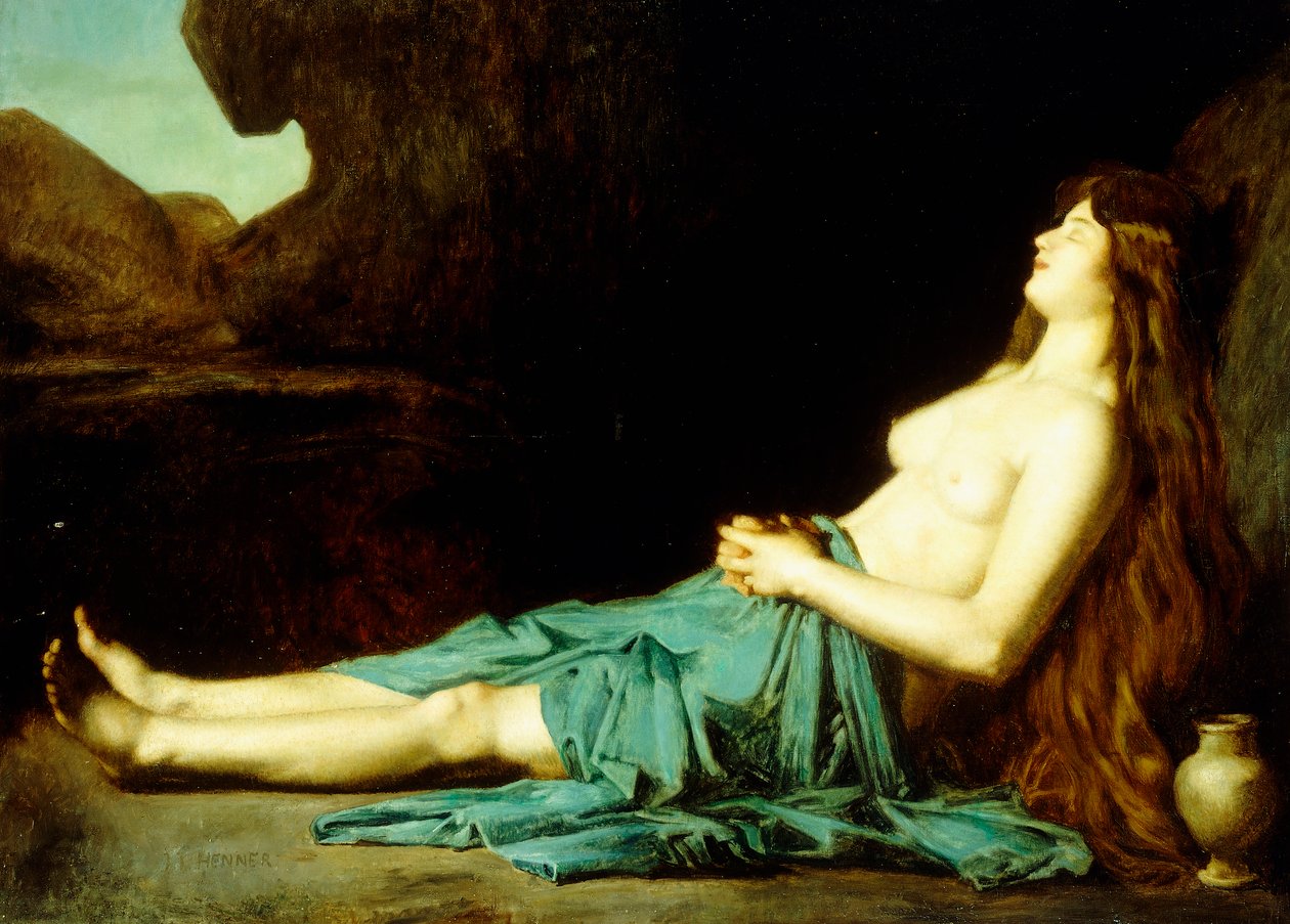 Madeleine Çölde, 1874 dolayları by Jean Jacques Henner