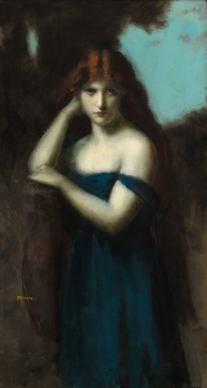 Ayakta Kadın, c. 1903. by Jean Jacques Henner