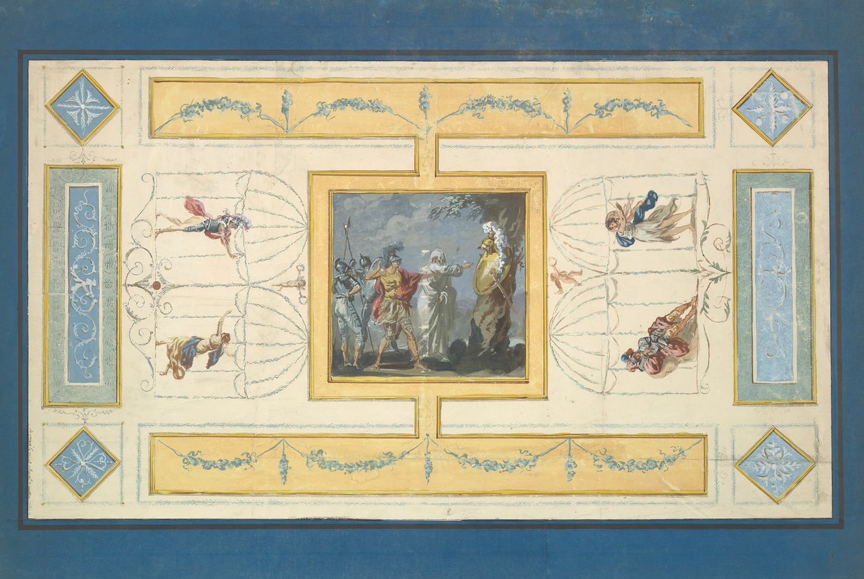 Tavan için Çalışma, n.d.. by Jean Jacques Lagrenee