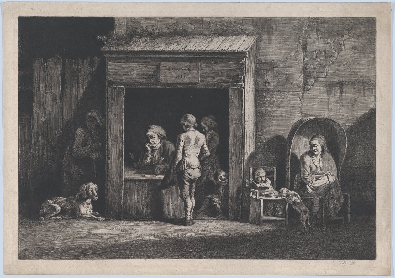 Kamu Yazarı, 1790. by Jean Jacques de Boissieu