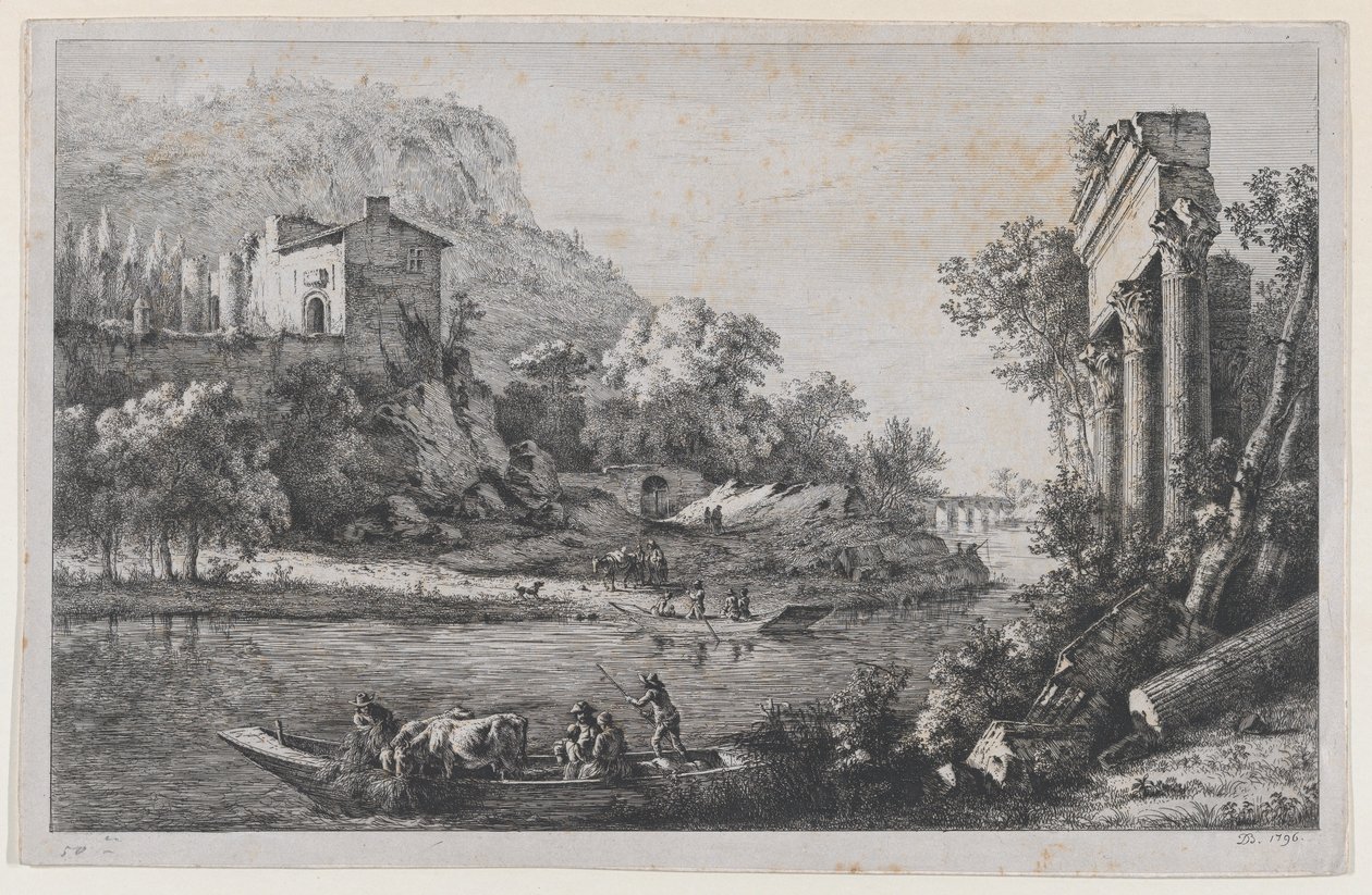 Nehir Geçişi, 1796. by Jean Jacques de Boissieu