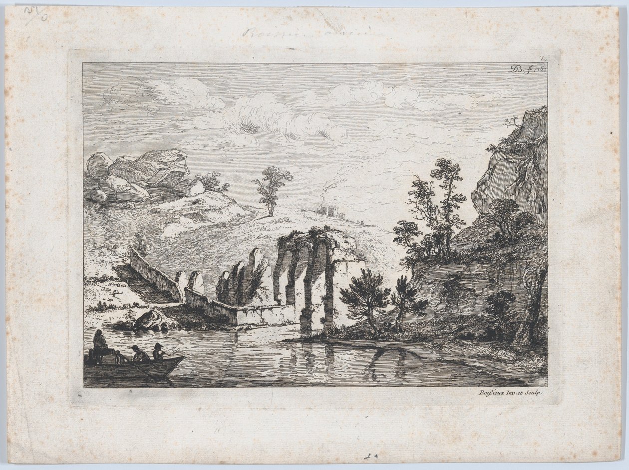 Su Kemeri Harabeleri, 1763. by Jean Jacques de Boissieu
