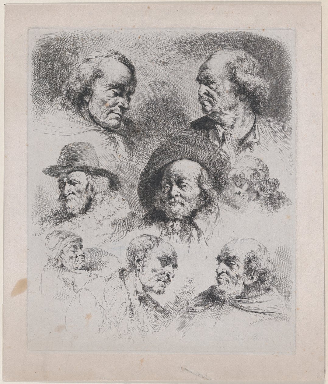 Sekiz Başın İncelenmesi, 1795. by Jean Jacques de Boissieu
