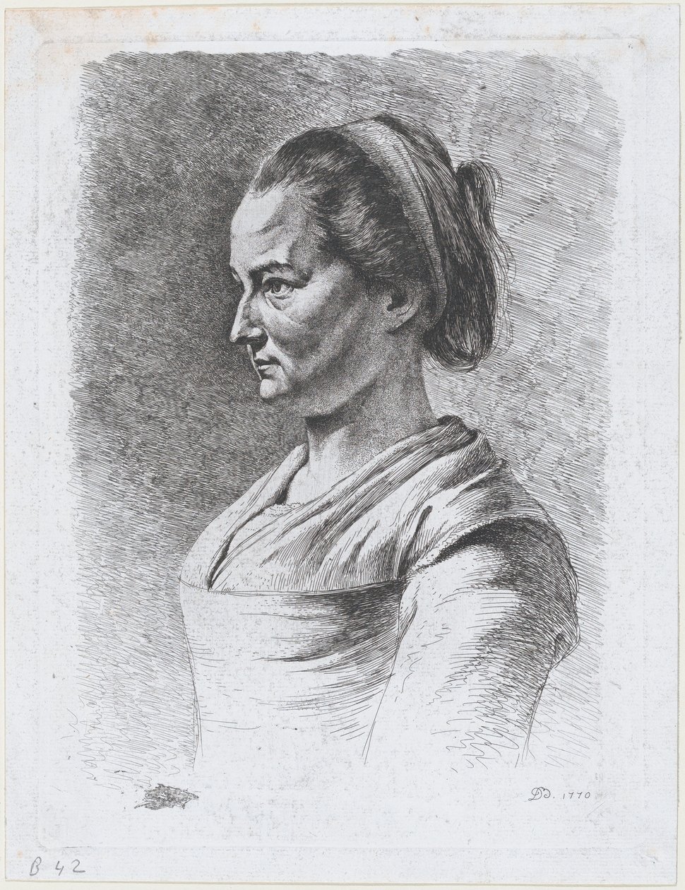 Çocuk Hemşiresi Josephine, 1770. by Jean Jacques de Boissieu