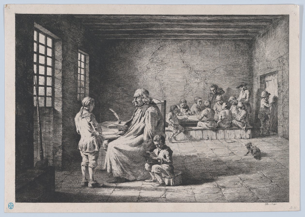Okul Müdürü, 1780. by Jean Jacques de Boissieu