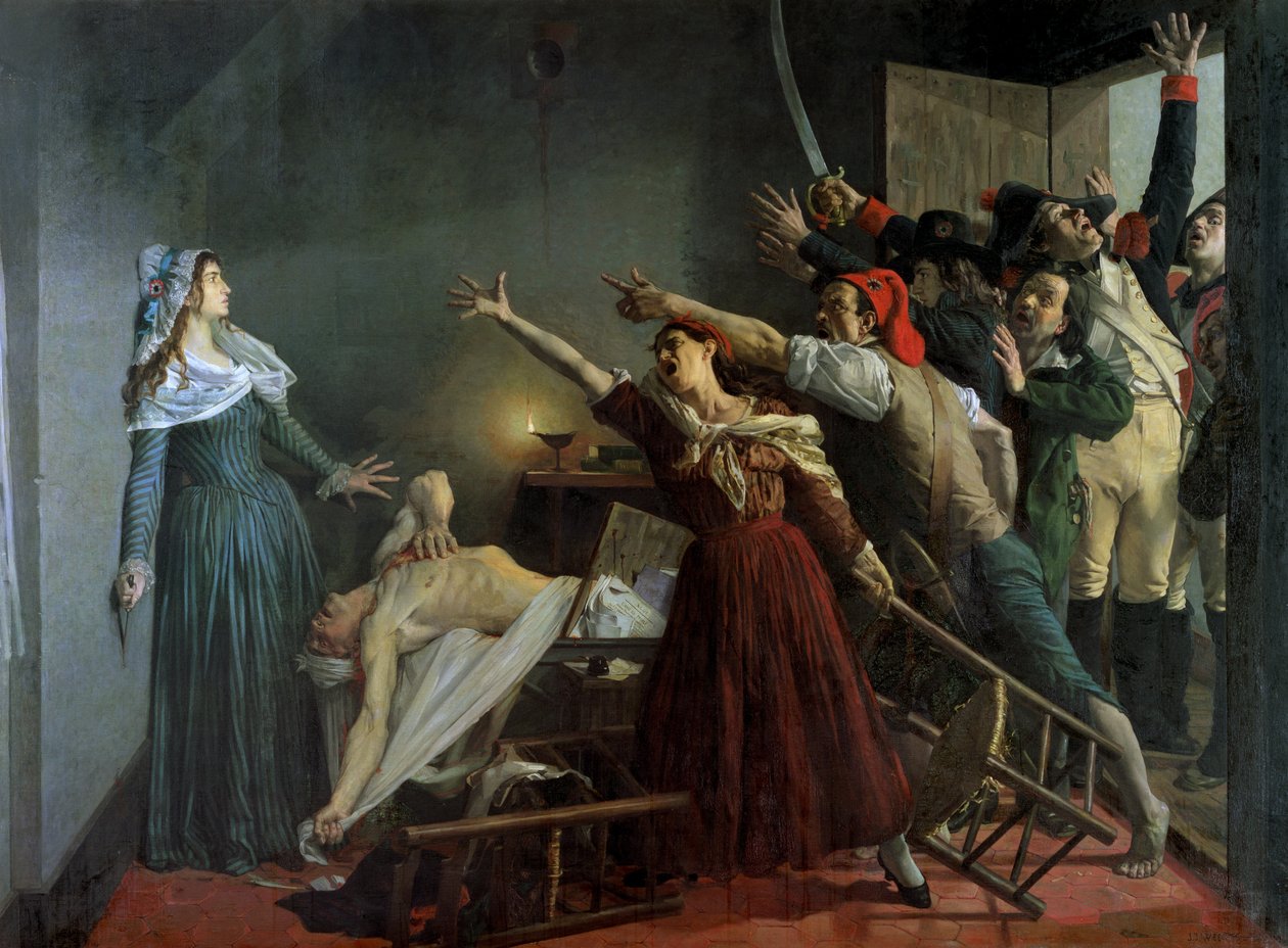 Marat Suikastı, 1886 by Jean Joseph Weerts