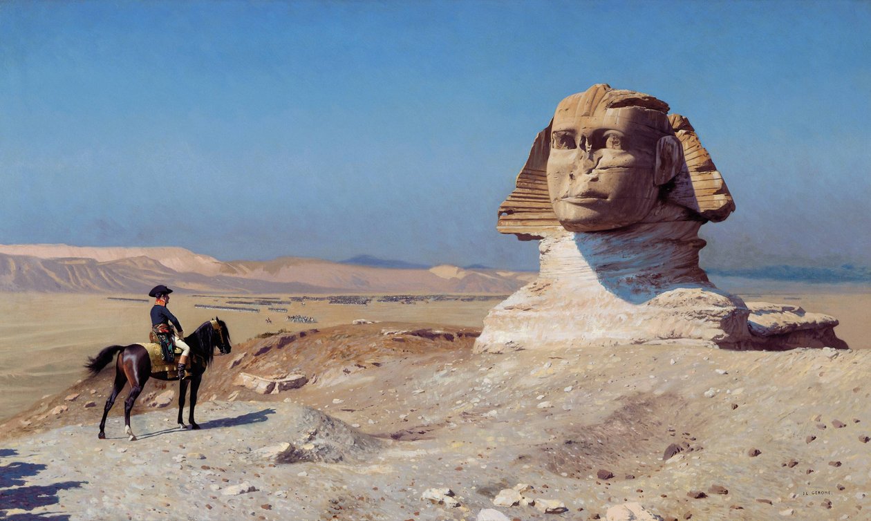 Sfenksten Önce Bonapart by Jean Leon Gerome