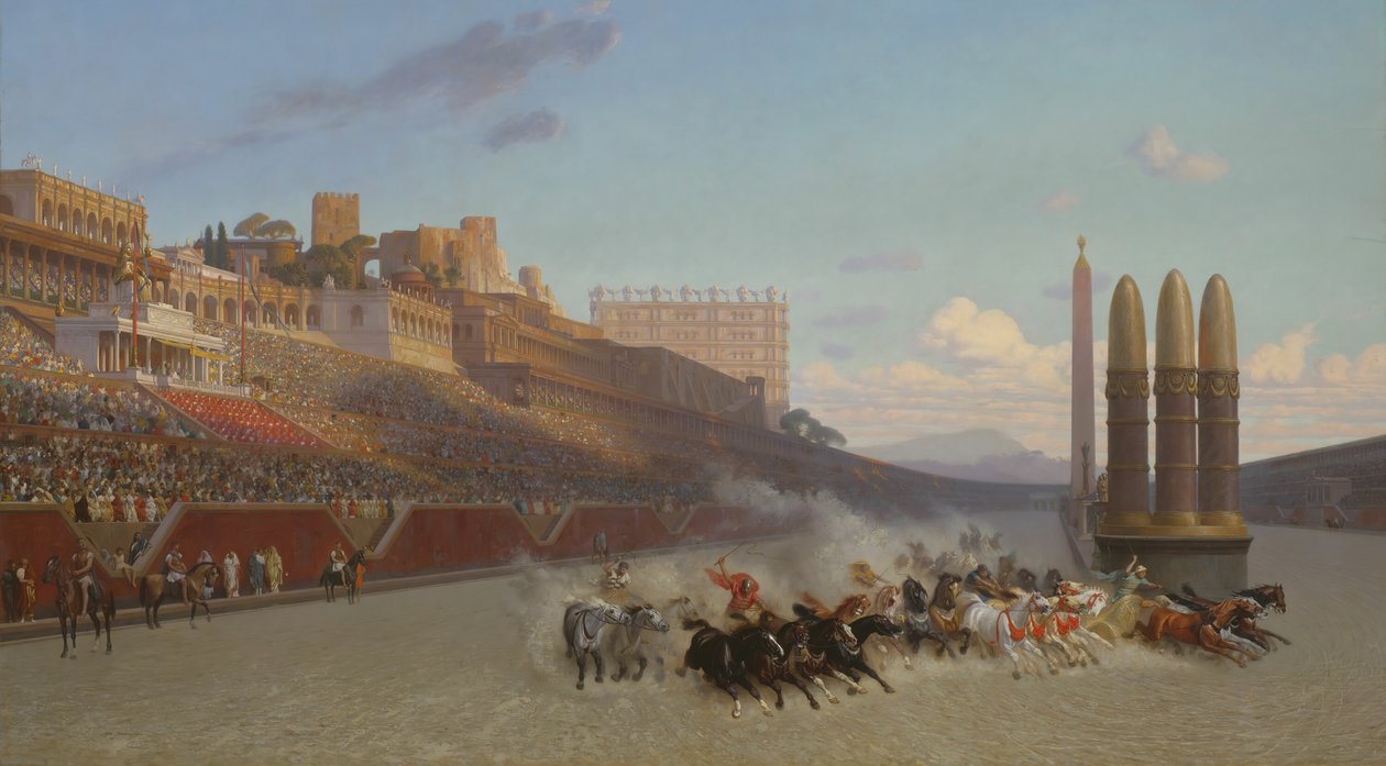 Araba Yarışı, 1876. by Jean Leon Gerome