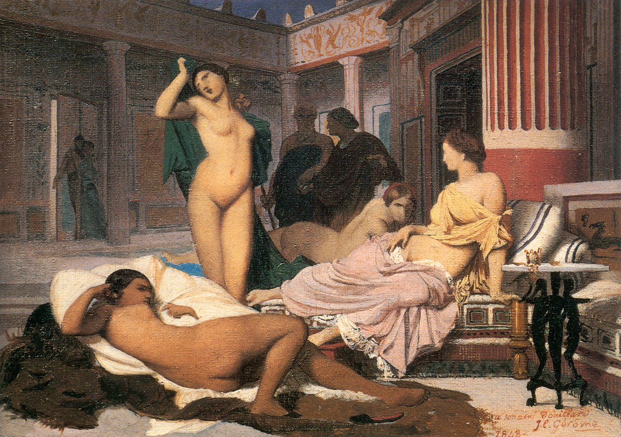 Yunan İçişleri krokisi, 1848. by Jean Leon Gerome