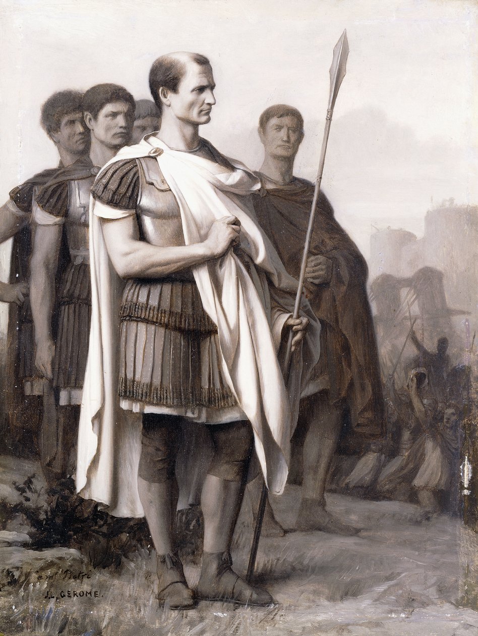 Julius Caesar ve Asası, by Jean Leon Gerome