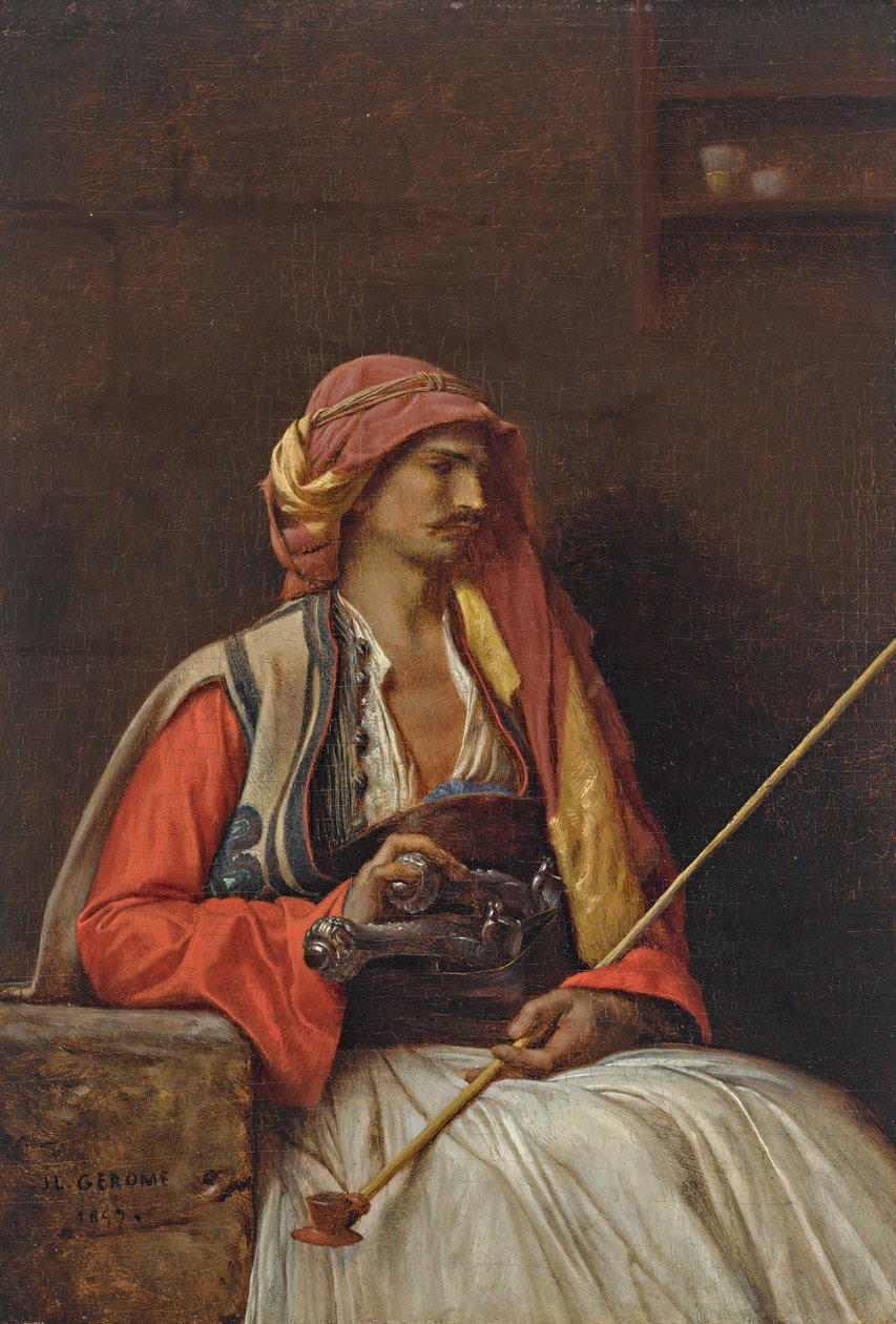 Oturan Arnaut by Jean Leon Gerome