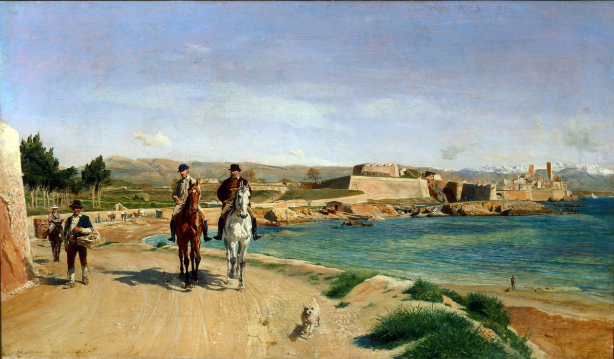 Antibes Binicilik by Jean Louis Ernest Meissonier
