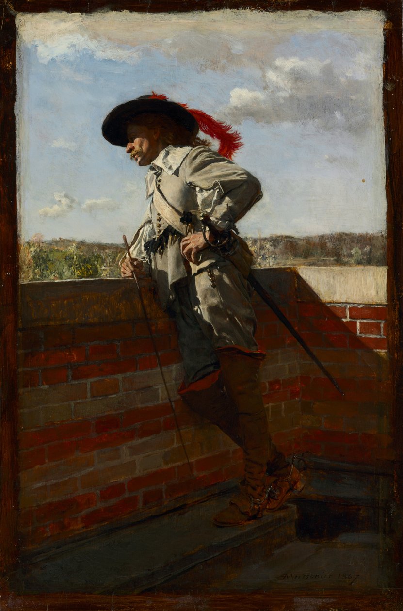 Bir Terasta, 1867 by Jean Louis Ernest Meissonier