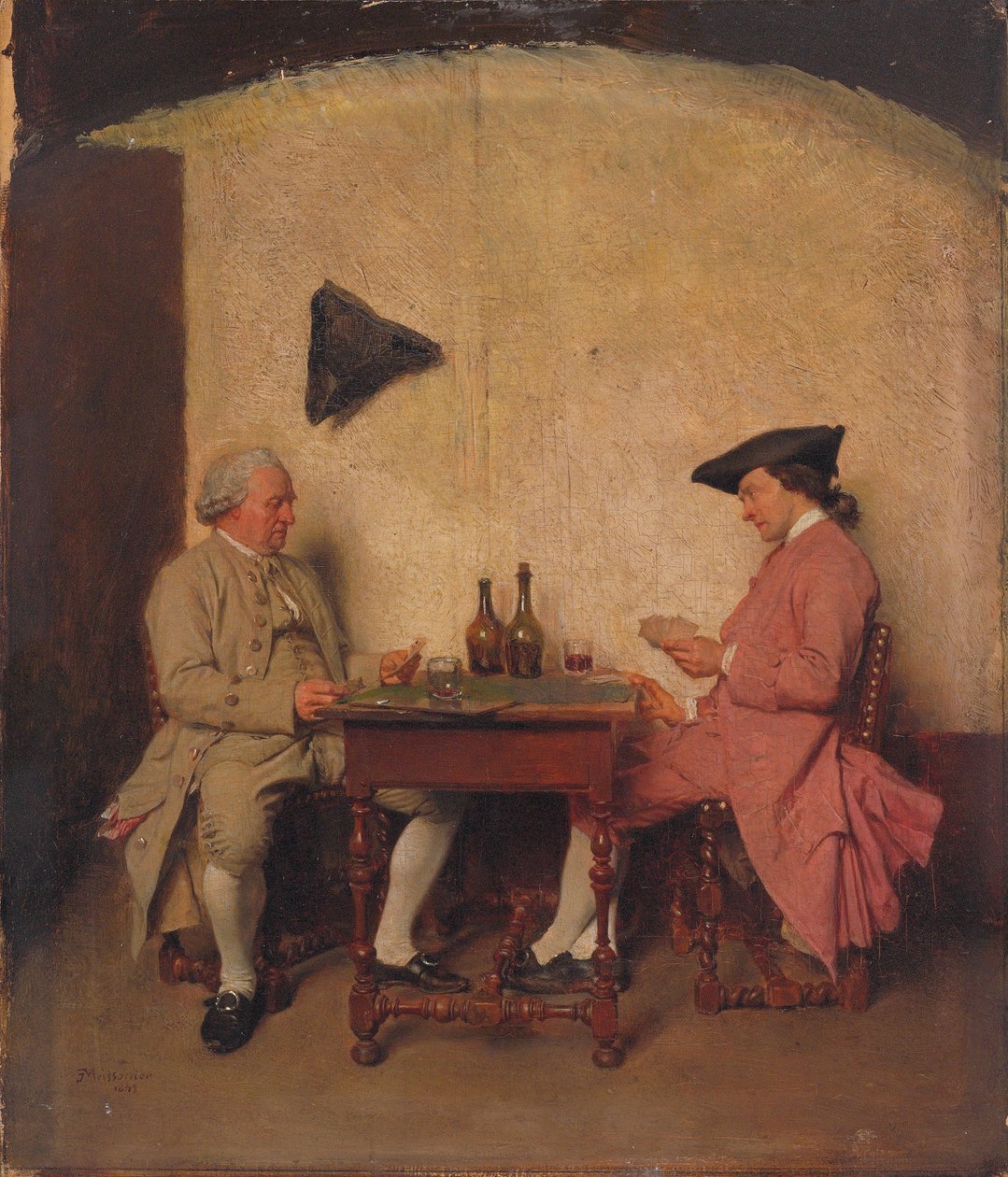 Kart Oyuncular, 1865 by Jean Louis Ernest Meissonier
