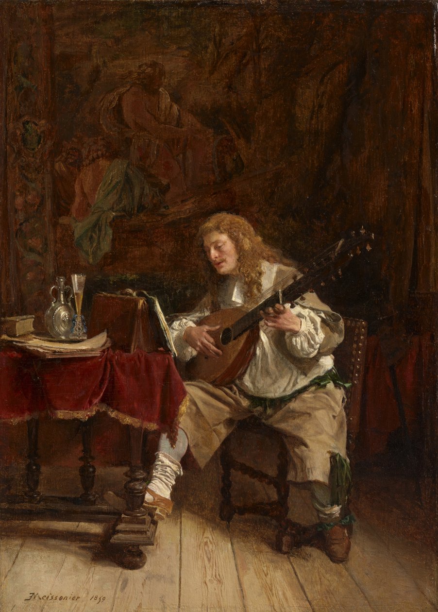 Müzisyen, 1859 by Jean Louis Ernest Meissonier