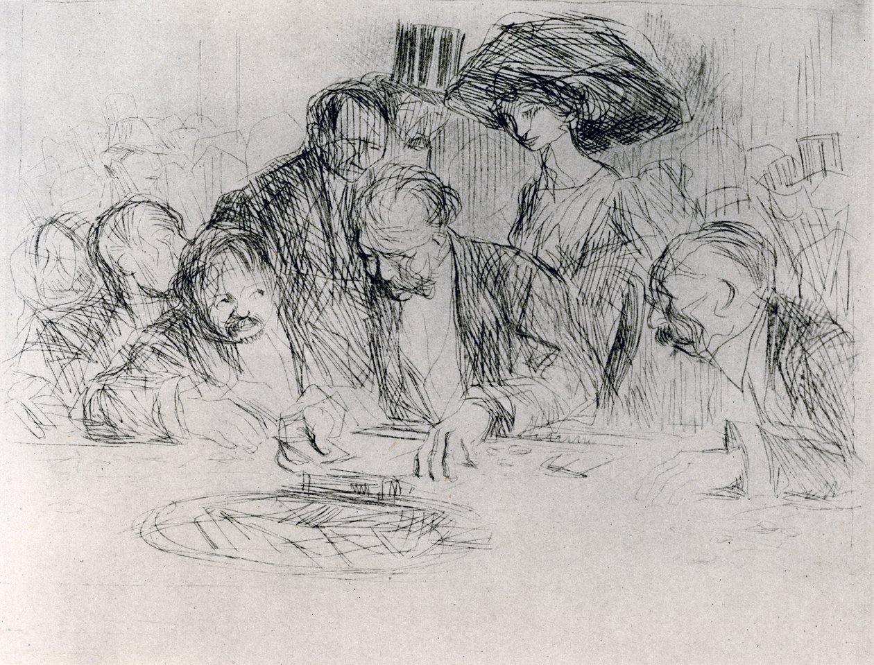 Kumar Masasında, 1925. by Jean Louis Forain