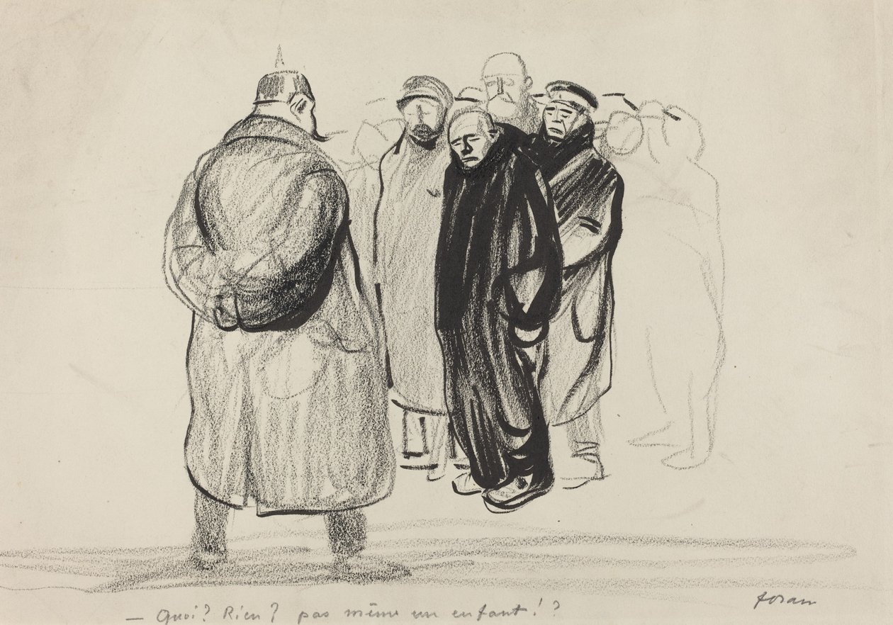 eli boş. bir zeplin mürettebatı by Jean Louis Forain