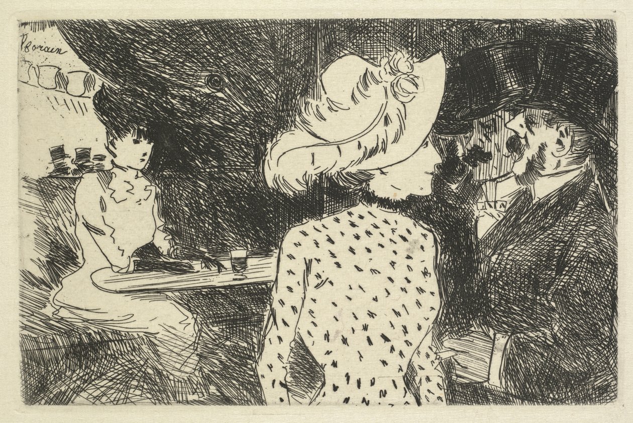 Kafe Sahnesi (açıklayıcı) by Jean Louis Forain