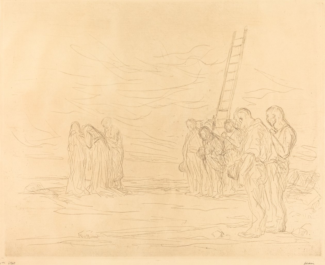 Calvary (ilk plaka) by Jean Louis Forain