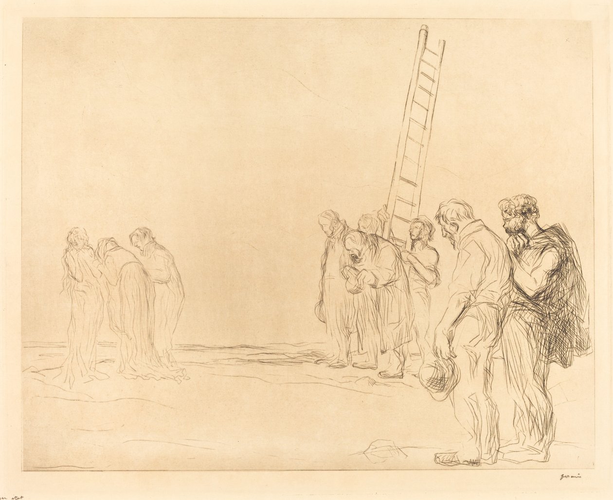 Calvary (ikinci plaka) by Jean Louis Forain