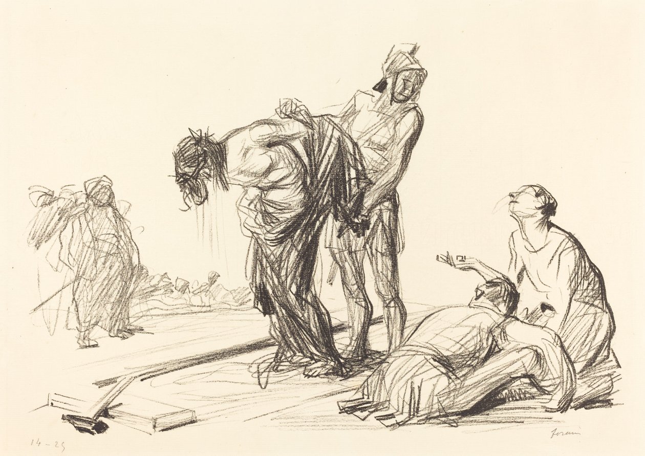 Mesih Giysilerinden Çıkartıldı by Jean Louis Forain