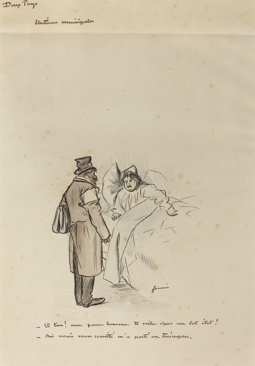 Seçim Belediyeleri, c. 1897. by Jean Louis Forain