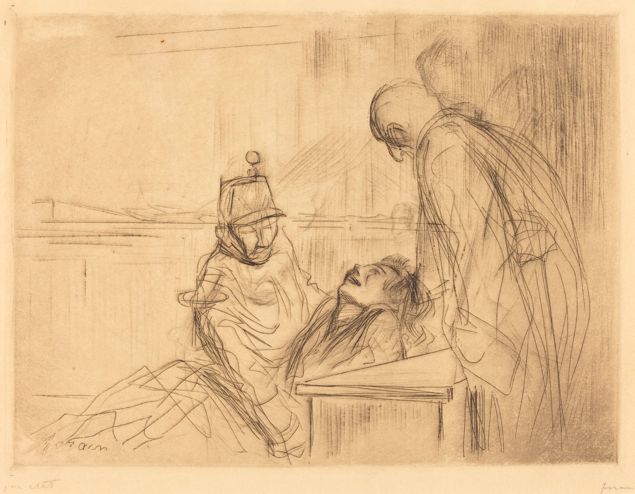 Duruşmada Bayılma by Jean Louis Forain